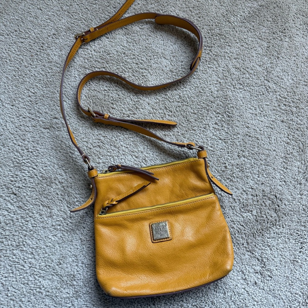 Dooney & Bourke Yellow Leather Crossbody
